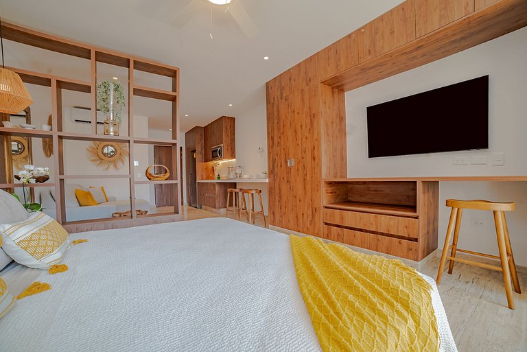 Sophisticated and Elegant Studio Steps from the Sea