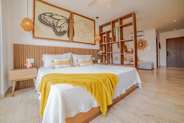 Sophisticated and Elegant Studio Steps from the Sea