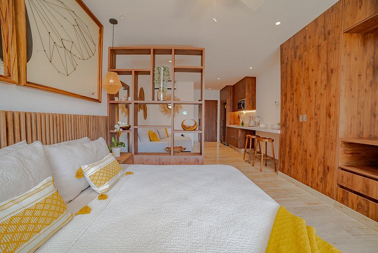 Sophisticated and Elegant Studio Steps from the Sea